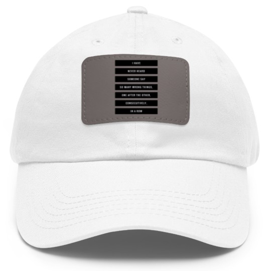 Discover So Many Bad Things Dad Hat With Leather Patch