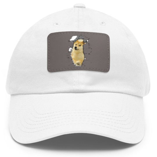 Discover Doge Dad Hat With Leather Patch