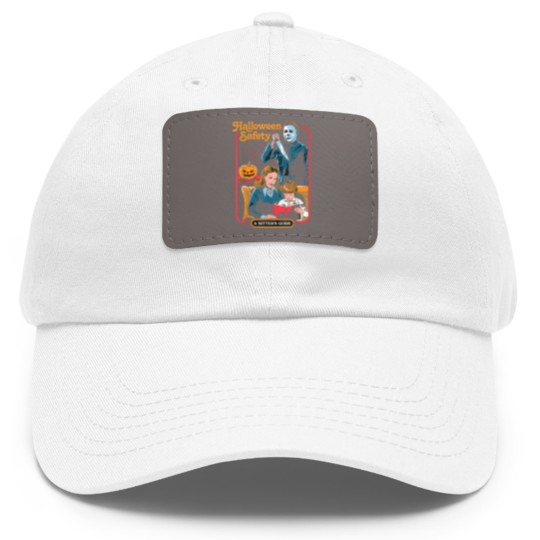 Discover Halloween Safety Dad Hat With Leather Patch