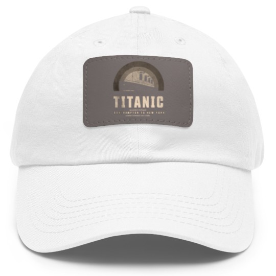 Discover RMS Titanic "The Ship of Dreams" Dad Hat With Leather Patch