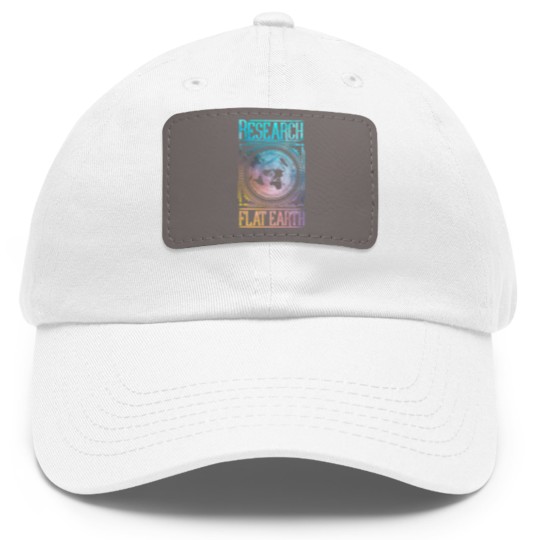 Discover Research Flat Earth #FlatEarth Dad Hat With Leather Patch