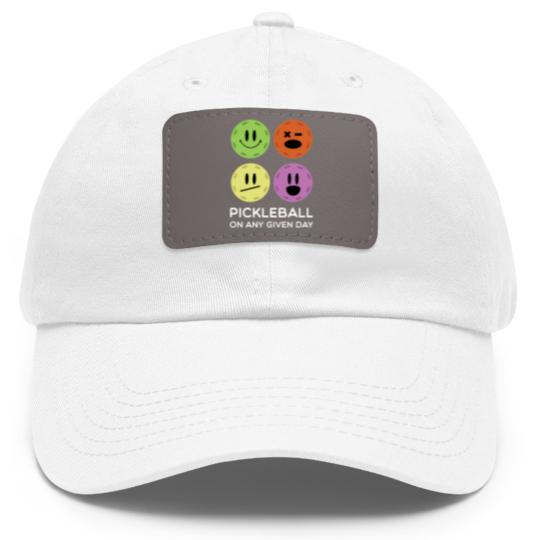 Discover Gift for Pickleball Players Any Given Day Funny Dad Hat With Leather Patch