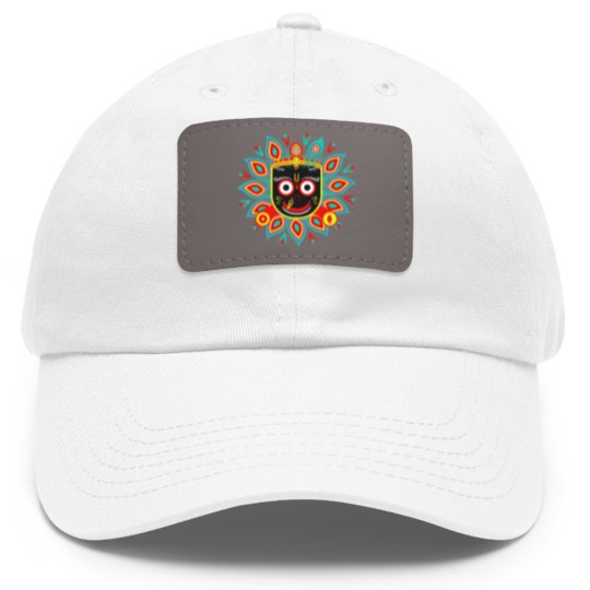 Discover Jai Jagannath hare rama hare krishna Dad Hat With Leather Patch