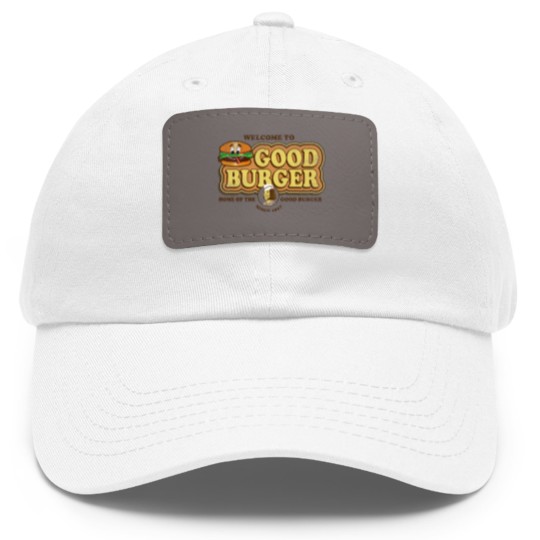 Discover Welcome to Good Burger Worn Out - Good Burger Movie - Dad Hat With Leather Patch