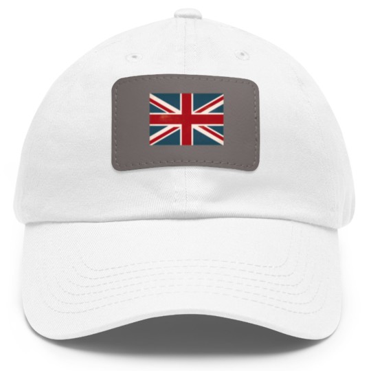 Discover VINTAGE UNION JACK BRITISH FLAG Dad Hat With Leather Patch