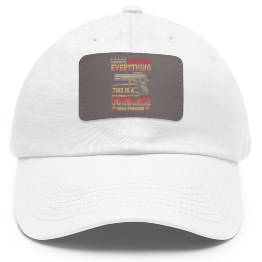 Discover This Is A Cordless Hole Puncher We re Redefining Dad Hat With Leather Patch