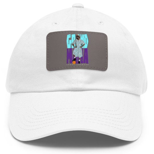 Discover Grandmama - Larry Johnson - Dad Hat With Leather Patch