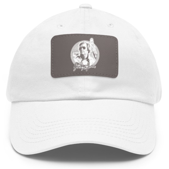Discover George Jones / Retro Style Fan Design - George Jones - Dad Hat With Leather Patch