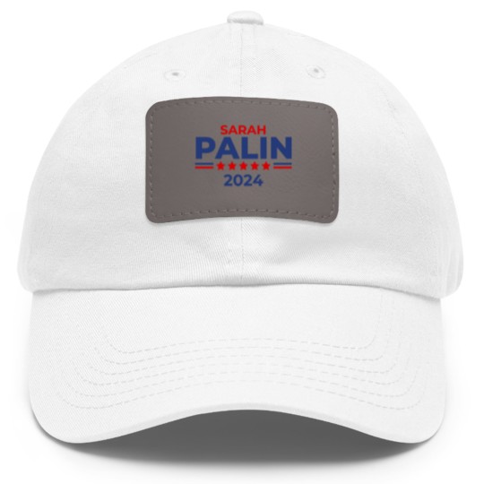 Discover Sarah Palin Alaska Governor Republican For Preside Dad Hat With Leather Patch