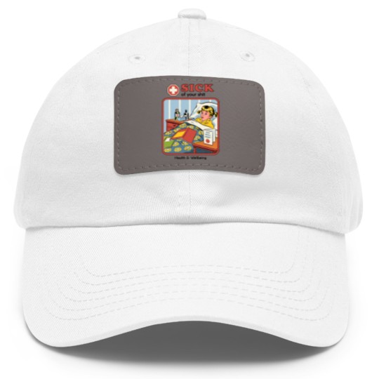 Discover Sick of your Sh*t - Funny - Dad Hat With Leather Patch
