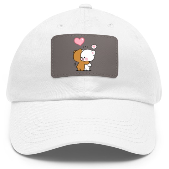 Discover Milk And Mocha Bears Classic Dad Hat With Leather Patch Dad Hat With Leather Patch