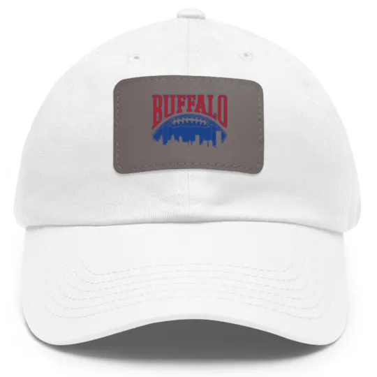 Discover Buffalo Football Vintage Skyline New York Bills Ma Dad Hat With Leather Patch