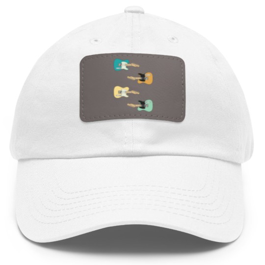 Discover Three Frets T-Style Maple Electric Guitar Pack - Guitar Sticker Pack - Dad Hat With Leather Patch