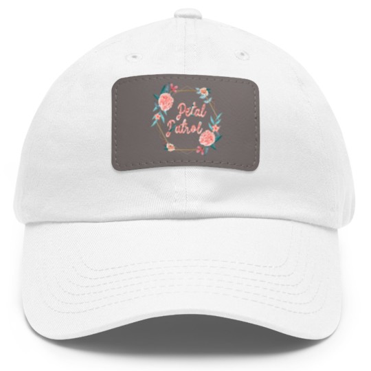 Discover Flowers Floral Petal Patrol Dad Hat With Leather Patch
