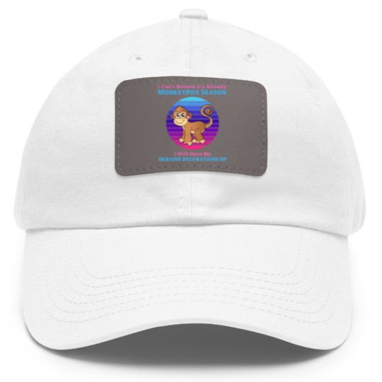 Discover Funny Political Monkeypox Dad Hat With Leather Patch