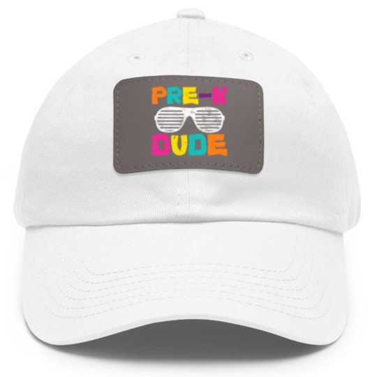 Discover Pre-K Dude Back To School Teacher Student Preschool Dad Hat With Leather Patch