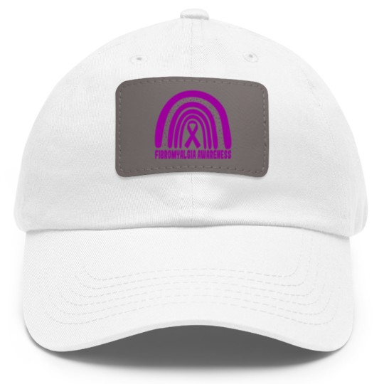 Discover Fibromyalgia Rainbow Day National Fibromyalgia Awareness Classic Dad Hat With Leather Patch