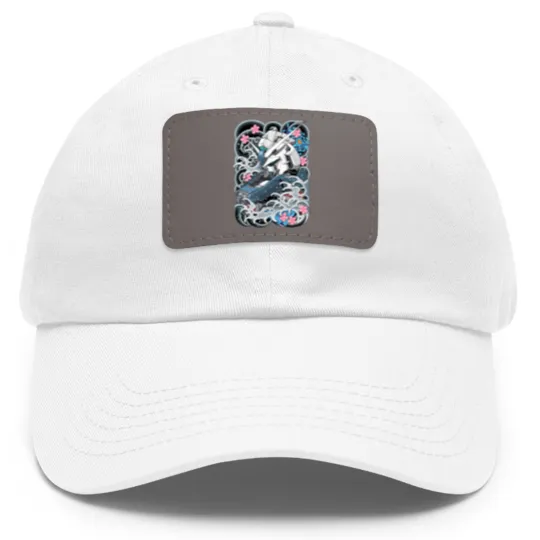 Discover Hi Nu Gundam Tattoo - Gundam - Dad Hat With Leather Patch