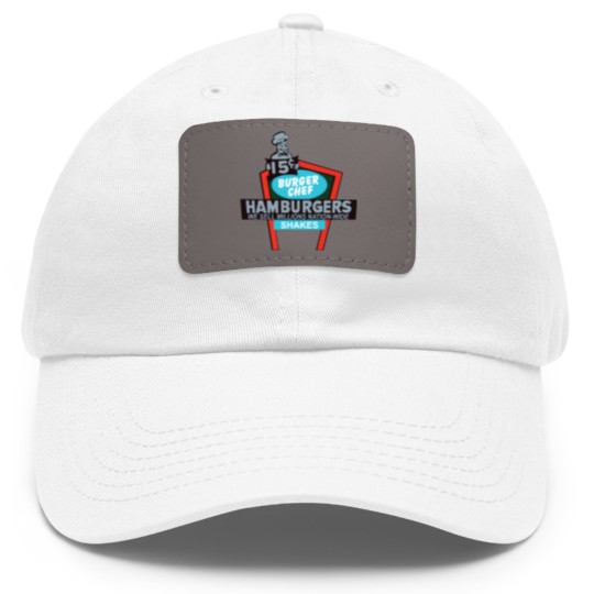Discover Burger Chef - Burger Chef - Dad Hat With Leather Patch