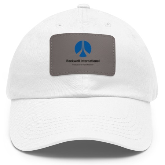 Discover Rockwell International (aged look) - Close Encounters - Dad Hat With Leather Patch