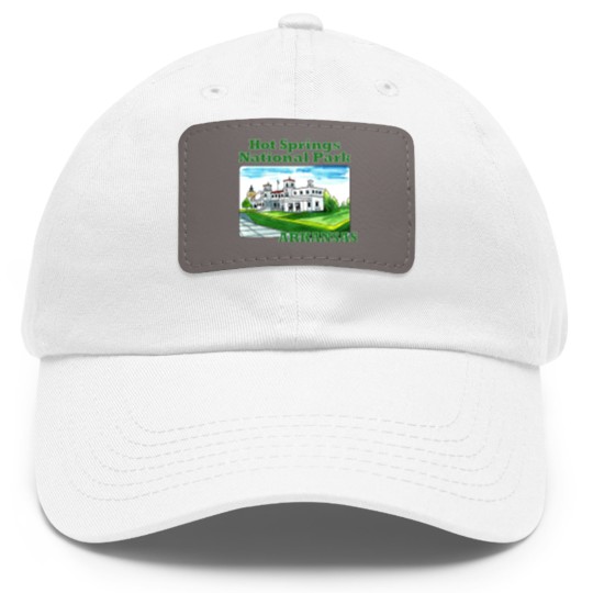 Discover Hot Springs National Park, Arkansas - Hot Springs National Park - Dad Hat With Leather Patch