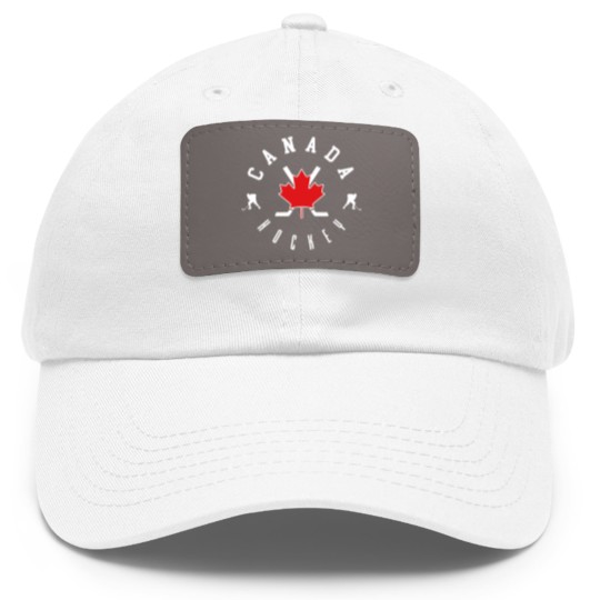 Discover Canada National Team - Canada Hockey - Dad Hat With Leather Patch