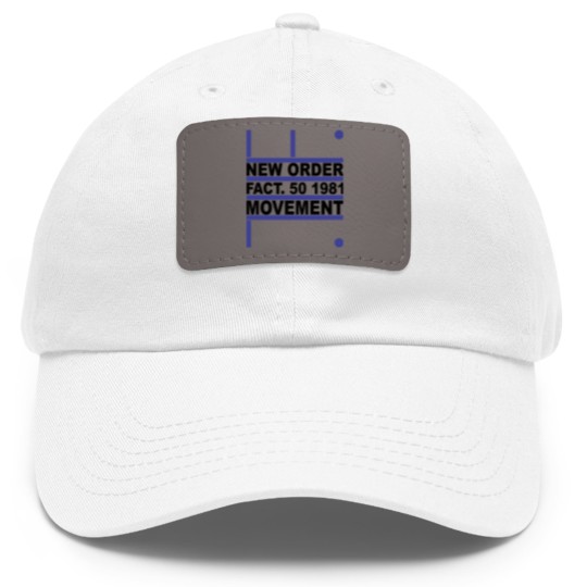 Discover New Order - Movement Dad Hat With Leather Patch