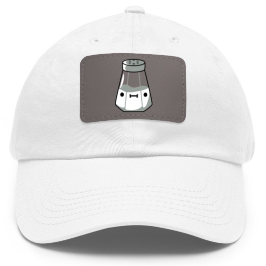 Discover Salt shaker with Dad Hat With Leather Patch