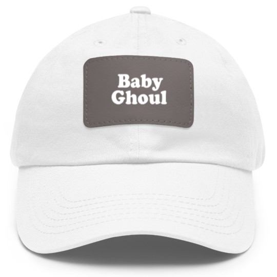 Discover Baby Ghoul - Cooper Font - Dad Hat With Leather Patch