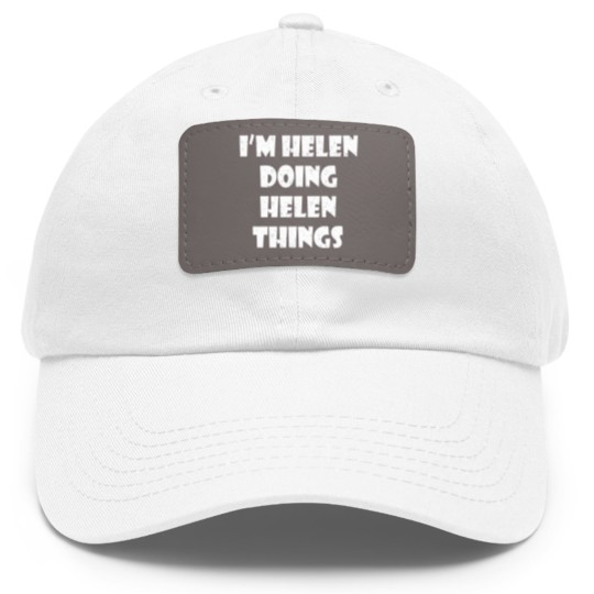 Discover Helen Dad Hat With Leather Patch