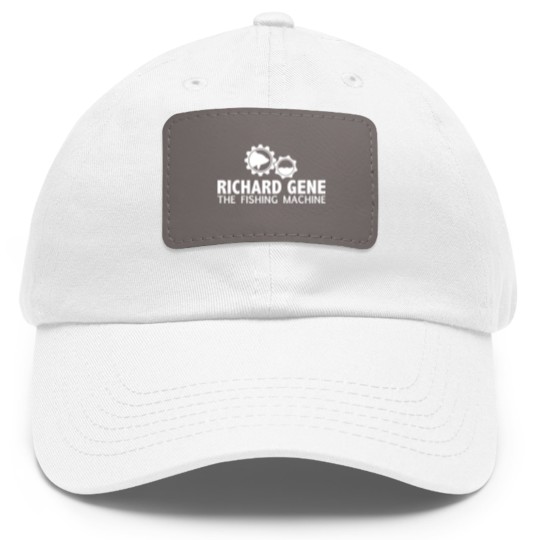 Discover richard gene the fishing machine Dad Hat With Leather Patch