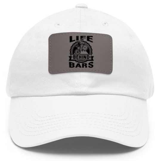 Discover Life Behind Bars Funny Cycling Bicycle Dad Hat With Leather Patch