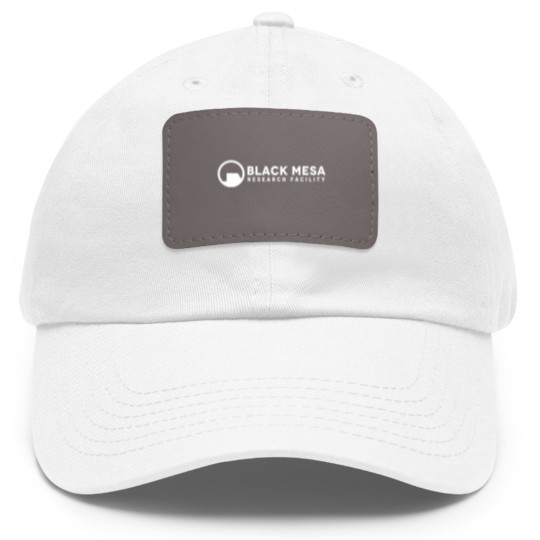 Discover Black Mesa Research Facility Logo inspired by Half Life - Black Mesa Research Facility - Dad Hat With Leather Patch