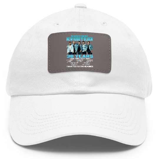 Discover NKOT Block Signture The Memories The MixTape Tour 2022 Dad Hat With Leather Patch
