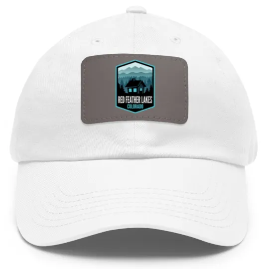 Discover Red Feather Lakes Colorado - Dad Hat With Leather Patch