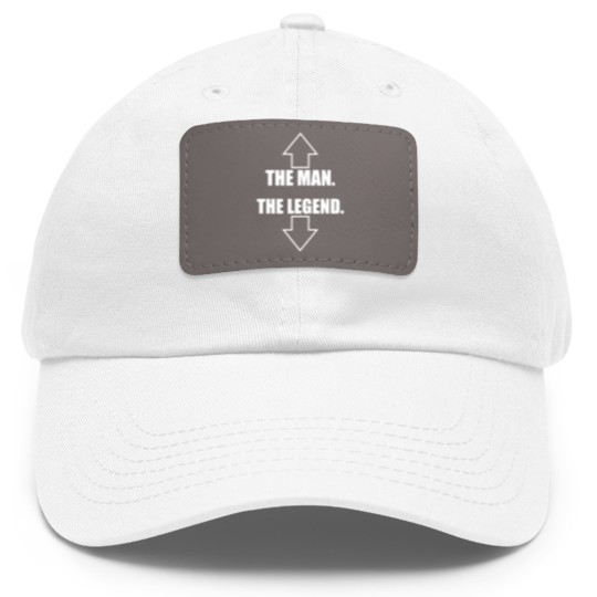 Discover The Man The Legend Dad Hat With Leather Patch