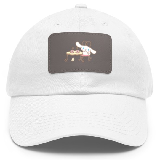Discover Cinnamoroll Cafe Dad Hat With Leather Patch