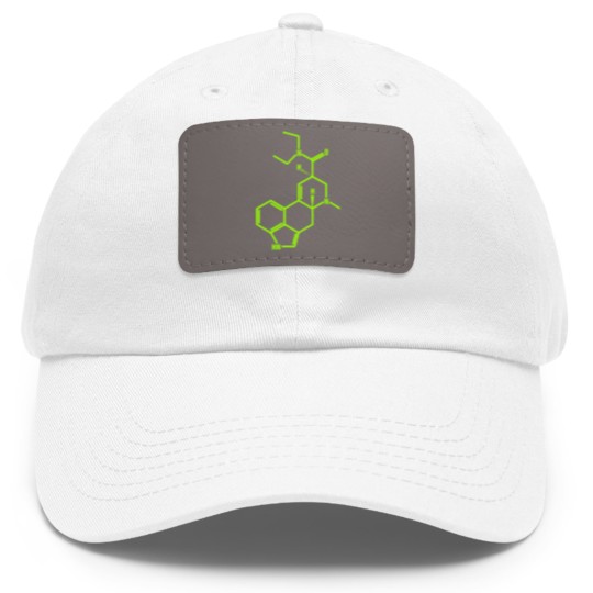 Discover LSD Molecule - Lsd - Dad Hat With Leather Patch