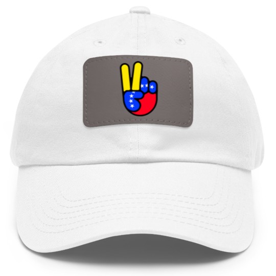 Discover Victoria de Venezuela Franela Dad Hat With Leather Patch