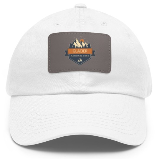 Discover Glacier National Park - Glacier National Park - Dad Hat With Leather Patch