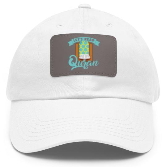 Discover Let´s Read Quran Mosque Islam Allah Prayer Gift Dad Hat With Leather Patch