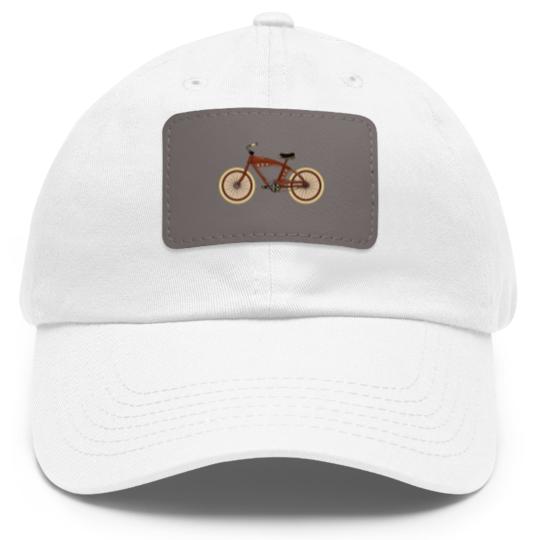 Discover Classic Bicycle Dad Hat With Leather Patch
