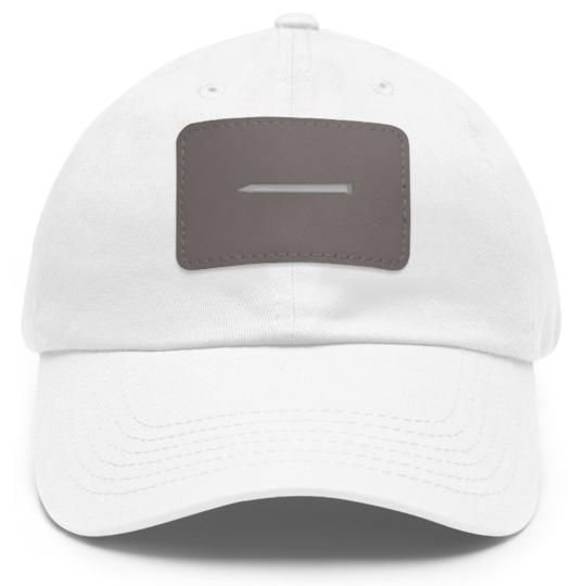 Discover nail Dad Hat With Leather Patch