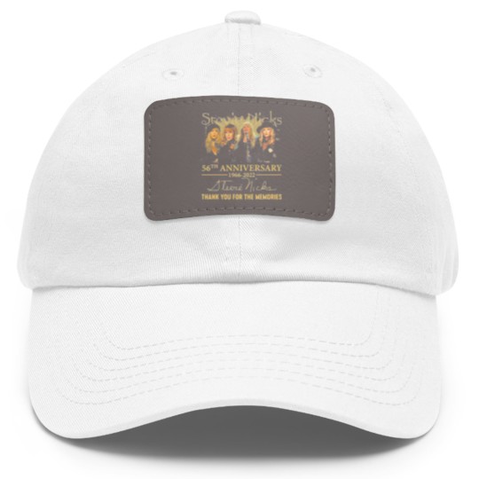 Discover Stevie Nicks 56th Anniversary Signature Dad Hat With Leather Patch, Stevie Nicks Fan Lover Dad Hat With Leather Patch