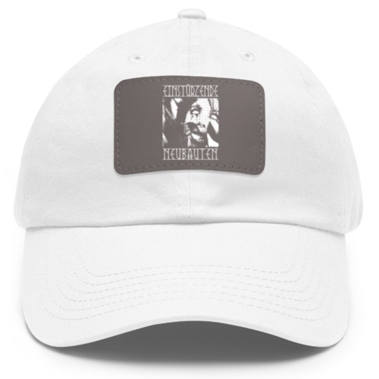 Discover Einstürzende Neubauten Original FanArt Design - Einsturzende Neubauten - Dad Hat With Leather Patch