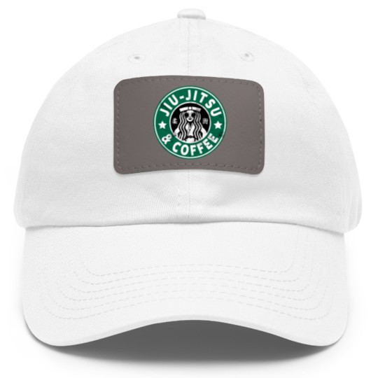 Discover JIU JITSU AND COFFEE - FUNNY BRAZILIAN JIU JITSU - Jiu Jitsu - Dad Hat With Leather Patch