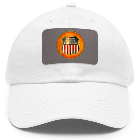 Discover Union Pacific Railroad - Badge - Railroad - Dad Hat With Leather Patch