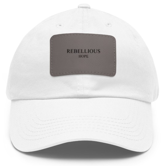 Discover Rebellious Hope Dad Hat With Leather Patch