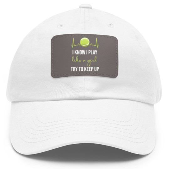 Discover Tennis Women Tennis Girls Dad Hat With Leather Patch