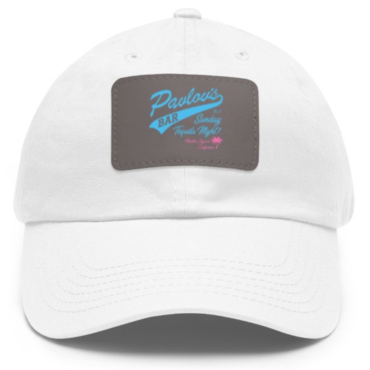 Discover Two and a Half Men - Pavlov's Bar - Two And A Half Men - Dad Hat With Leather Patch